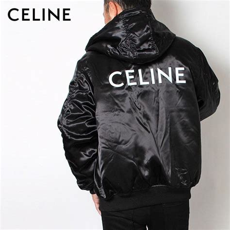 Celine 24Aw Lambskin Hooded Leather Bomber Stadium Jacket 